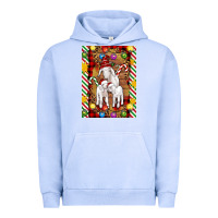 Pigment Grape Ice Christmas goat family Urban Hoodie - Artiststas