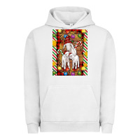 Pigment Lunar Rock Christmas goat family Urban Hoodie - Artiststas