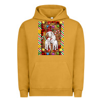 Pigment Peanut Butter Christmas goat family Urban Hoodie - Artiststas