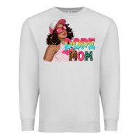 Dove Grey pink sunglasses afro black girl dope mom Premium Sweatshirt - texasbilliewilder