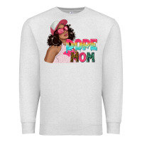 Oatmeal Heather pink sunglasses afro black girl dope mom Premium Sweatshirt - texasbilliewilder