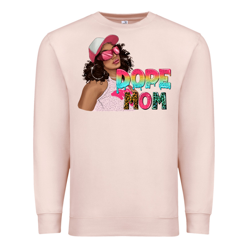 Pink Sunglasses Afro Black Girl Dope Mom Premium Sweatshirt by texasbilliewilder | Teevron