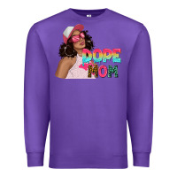 Purple pink sunglasses afro black girl dope mom Premium Sweatshirt - texasbilliewilder