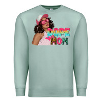 Seafoam pink sunglasses afro black girl dope mom Premium Sweatshirt - texasbilliewilder