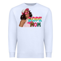 White pink sunglasses afro black girl dope mom Premium Sweatshirt - texasbilliewilder
