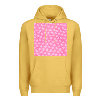 Antique Gold valentines day heart seamless pattern Premium Hoodie - BundleAndBundleShop