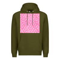 Army Green valentines day heart seamless pattern Premium Hoodie - BundleAndBundleShop