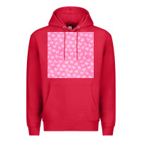 Cardinal valentines day heart seamless pattern Premium Hoodie - BundleAndBundleShop