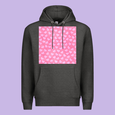 Valentines Day Heart Seamless Pattern Premium Hoodie Designed By Bundleandbundleshop