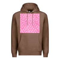 Chestnut valentines day heart seamless pattern Premium Hoodie - BundleAndBundleShop