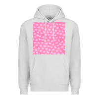 Dove Grey valentines day heart seamless pattern Premium Hoodie - BundleAndBundleShop