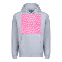 Heather Grey valentines day heart seamless pattern Premium Hoodie - BundleAndBundleShop