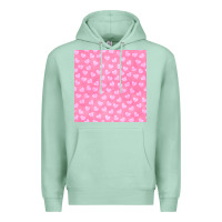 Seafoam valentines day heart seamless pattern Premium Hoodie - BundleAndBundleShop