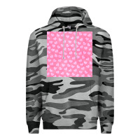 Slate Camo valentines day heart seamless pattern Premium Hoodie - BundleAndBundleShop