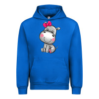 Cobalt cute hippopotamus Urban Hoodie - AdoDesignShop