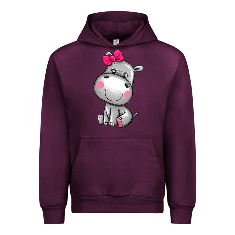 Cute Hippopotamus Urban Hoodie by AdoDesignShop | Teevron