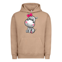 Pigment Burro cute hippopotamus Urban Hoodie - AdoDesignShop