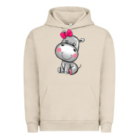 Pigment French Oak cute hippopotamus Urban Hoodie - AdoDesignShop