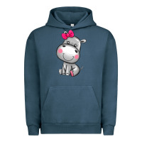 Pigment Midnight Navy cute hippopotamus Urban Hoodie - AdoDesignShop