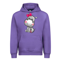 Tulip cute hippopotamus Urban Hoodie - AdoDesignShop