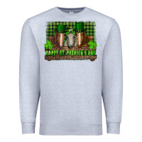 Happy St. Patrick's Day Horses With Leprechaun Hat And Bandana Premium Sweatshirt | Teevron