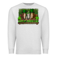 Oatmeal Heather happy st. patrick's day horses with leprechaun hat and bandana Premium Sweatshirt - RanaPortraitStore