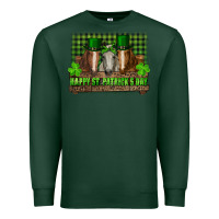 Sports Green happy st. patrick's day horses with leprechaun hat and bandana Premium Sweatshirt - RanaPortraitStore