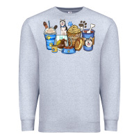 Heather Grey siberian husky coffee cups Premium Sweatshirt - Zillion Design Studio