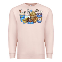 Pale Pink siberian husky coffee cups Premium Sweatshirt - Zillion Design Studio
