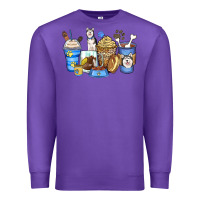 Purple siberian husky coffee cups Premium Sweatshirt - Zillion Design Studio