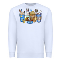 White siberian husky coffee cups Premium Sweatshirt - Zillion Design Studio