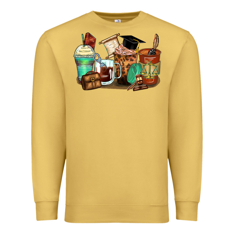 Lawyer Coffee Cups Premium Sweatshirt by Zillion Design Studio | Teevron
