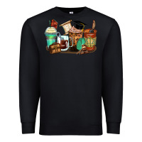 Black lawyer coffee cups Premium Sweatshirt - Zillion Design Studio