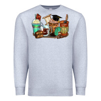 Heather Grey lawyer coffee cups Premium Sweatshirt - Zillion Design Studio
