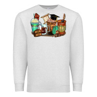 Oatmeal Heather lawyer coffee cups Premium Sweatshirt - Zillion Design Studio