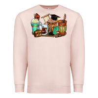 Pale Pink lawyer coffee cups Premium Sweatshirt - Zillion Design Studio