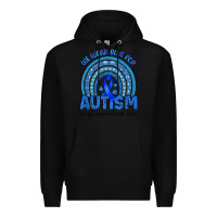 Black we wear blue for autism accept understand love Premium Hoodie - Artiststas