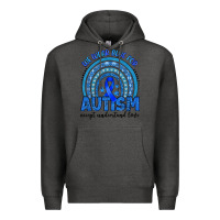 Charcoal Heather we wear blue for autism accept understand love Premium Hoodie - Artiststas
