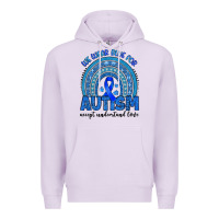 Lilac we wear blue for autism accept understand love Premium Hoodie - Artiststas