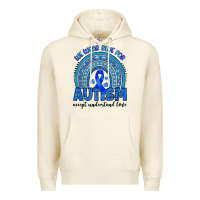 Sandshell we wear blue for autism accept understand love Premium Hoodie - Artiststas