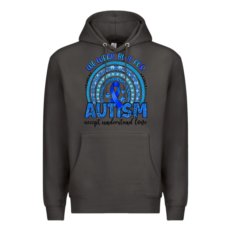 We Wear Blue For Autism Accept Understand Love Premium Hoodie by Artiststas | Teevron