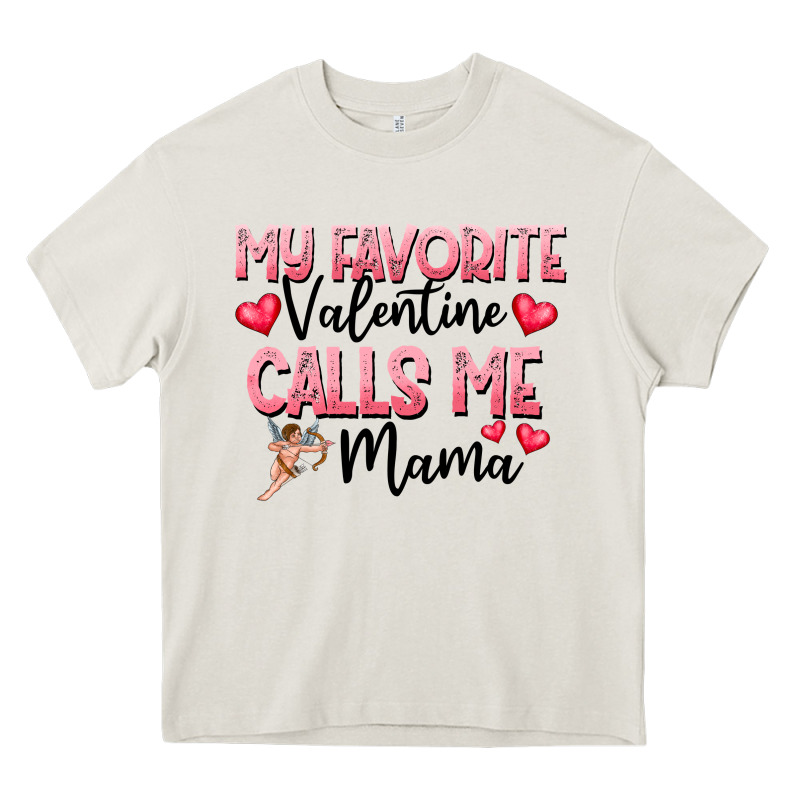 Love Message With Cupid And Hearts Heavy Core Tee by CowhideDigitalArt | Teevron