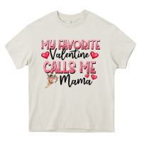 Cream love message with cupid and hearts Heavy Core Tee - CowhideDigitalArt