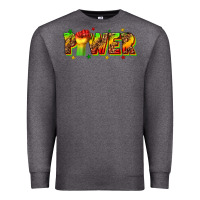 Charcoal Heather power juneteenth Premium Sweatshirt - texasbilliewilder