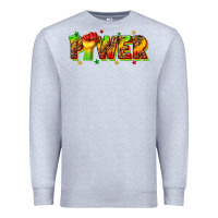 Heather Grey power juneteenth Premium Sweatshirt - texasbilliewilder