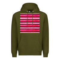 Army Green valentines day zebra stripes seamless pattern Premium Hoodie - BundleAndBundleShop