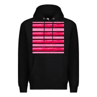 Black valentines day zebra stripes seamless pattern Premium Hoodie - BundleAndBundleShop