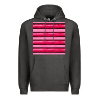 Charcoal Heather valentines day zebra stripes seamless pattern Premium Hoodie - BundleAndBundleShop