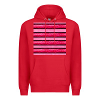 Red valentines day zebra stripes seamless pattern Premium Hoodie - BundleAndBundleShop
