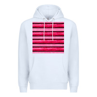 White valentines day zebra stripes seamless pattern Premium Hoodie - BundleAndBundleShop